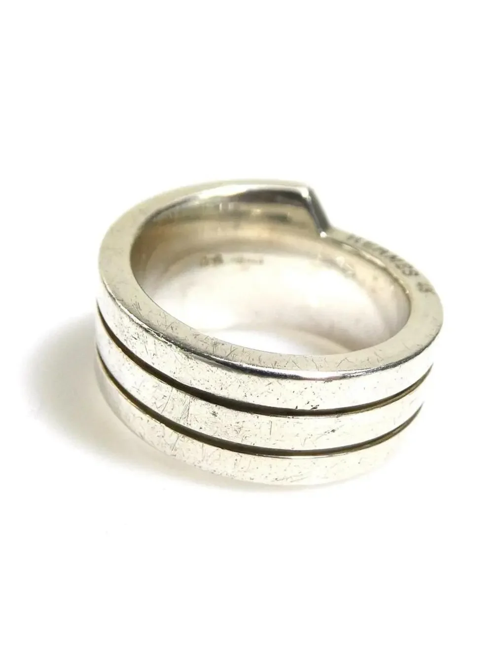Auth Hermes Ring Silver - #302837H31B